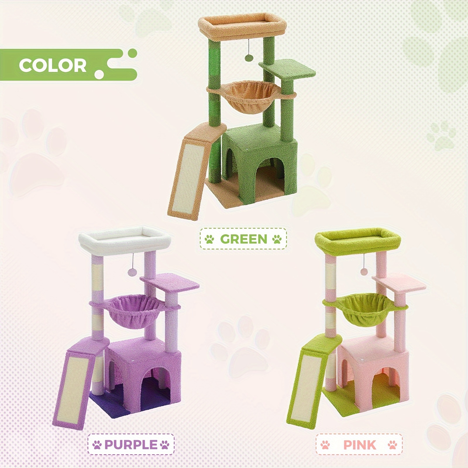 Cat Tree Available in Various Colors